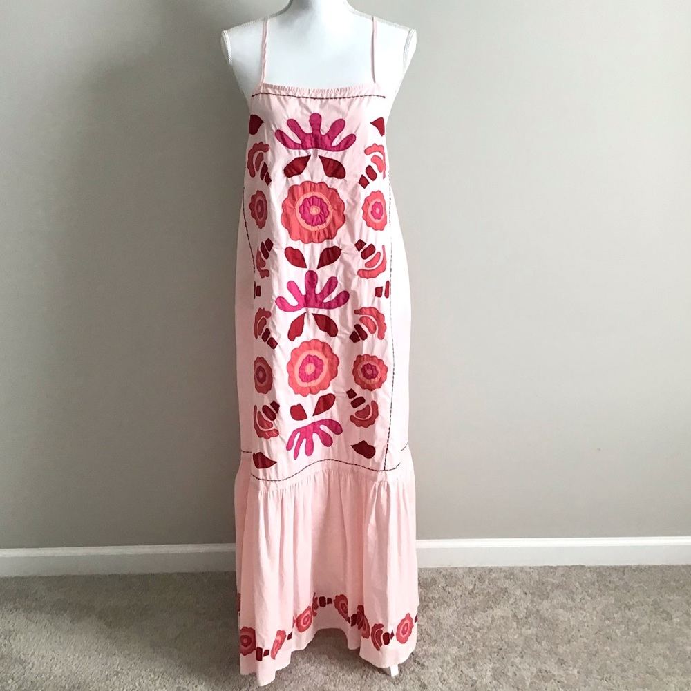 ZARA Limited Edition Embroidered Maxi Dress New With Tag RARE